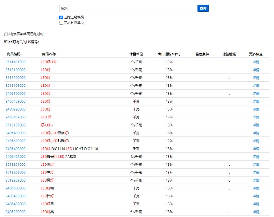 海關編碼查詢網址
